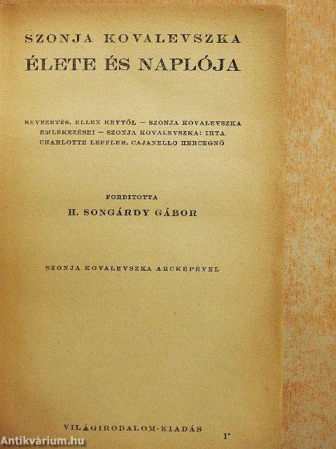 Szonja Kovalevszka élete és naplója