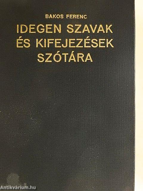 Idegen szavak és kifejezések szótára