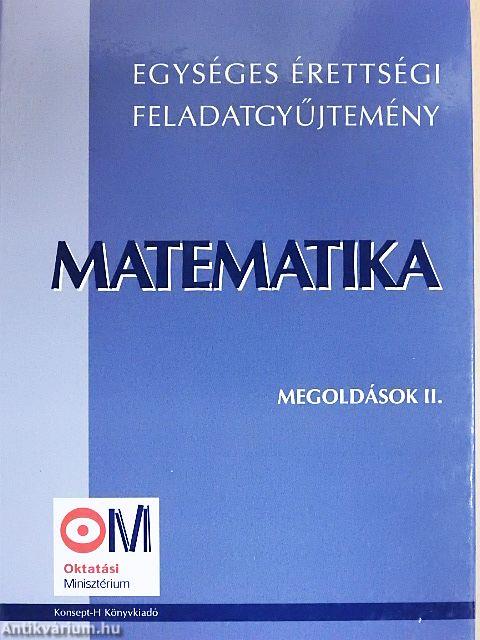 Matematika megoldások II.