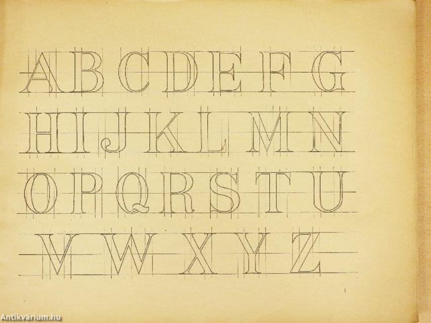 Das Buchstabenzeichnen IV.