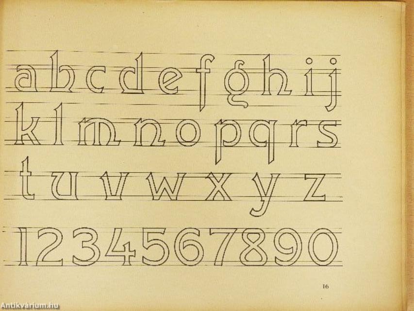 Das Buchstabenzeichnen IV.