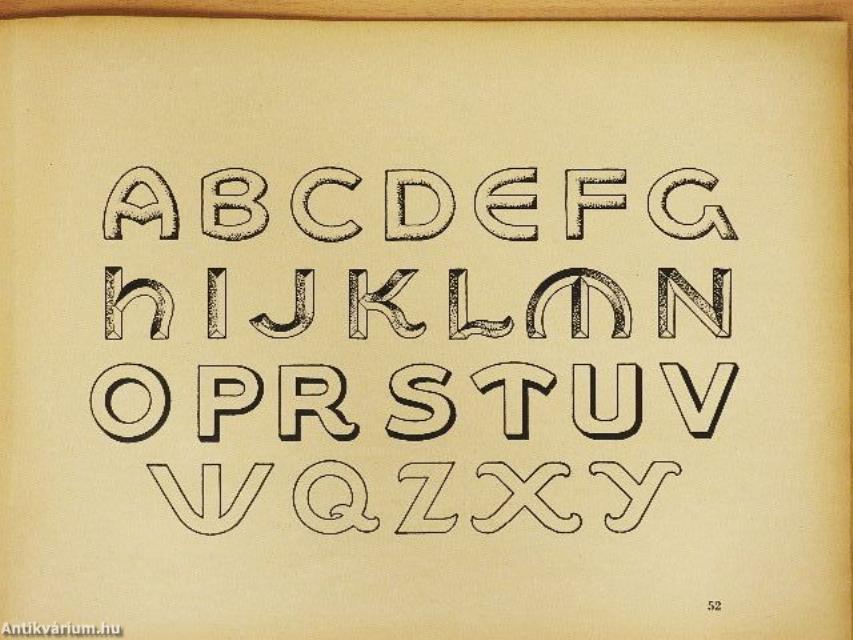 Das Buchstabenzeichnen IV.