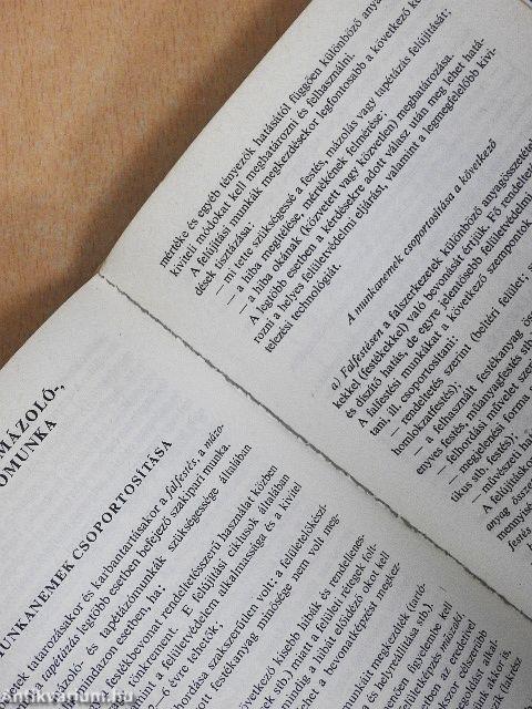 Tatarozási zsebkönyv