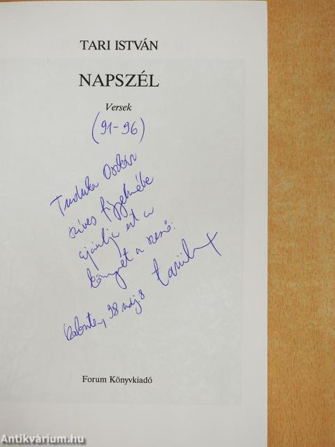 Napszél (dedikált példány)