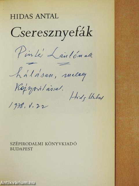Cseresznyefák (dedikált példány)