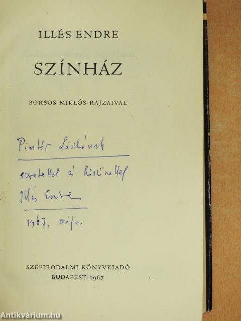 Színház (dedikált példány)