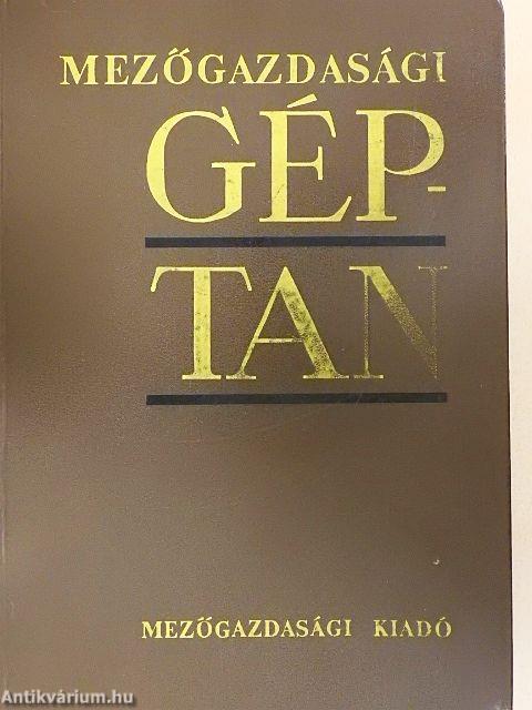 Mezőgazdasági géptan