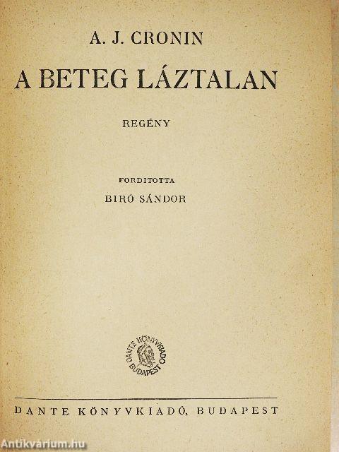 A beteg láztalan