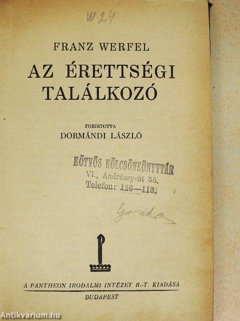 Az érettségi találkozó