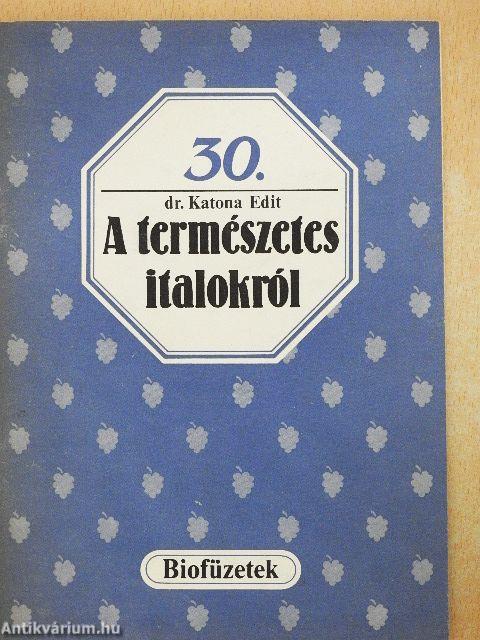 A természetes italokról