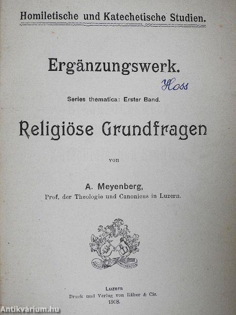 Religiöse Grundfragen