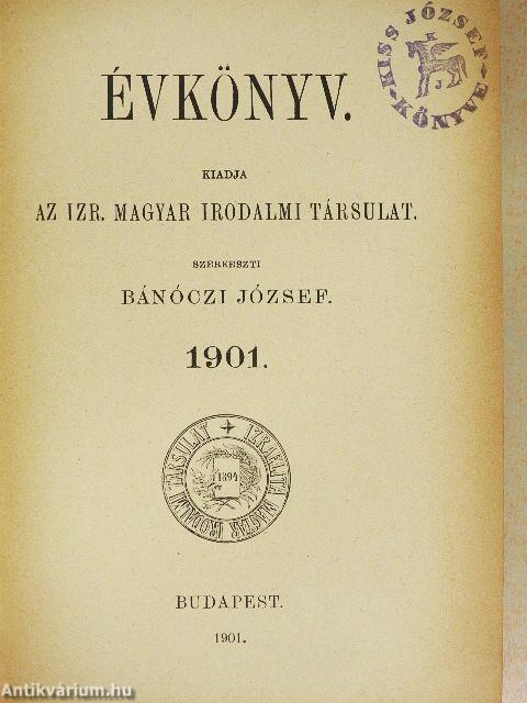 Évkönyv 1901.