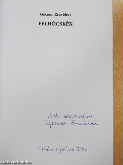 Felhőcskék (dedikált példány)
