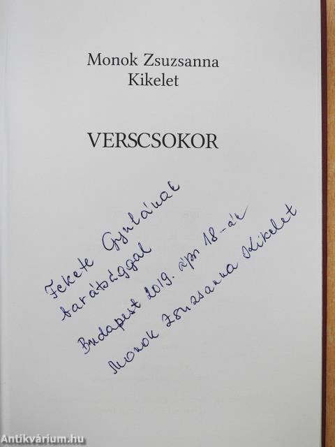 Verscsokor (dedikált példány)
