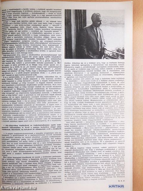 Kritika 1972. február-december