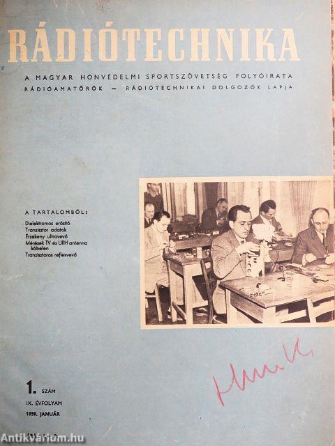 Rádiótechnika 1959. január-december