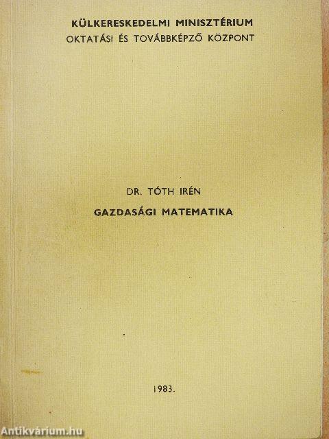 Gazdasági matematika