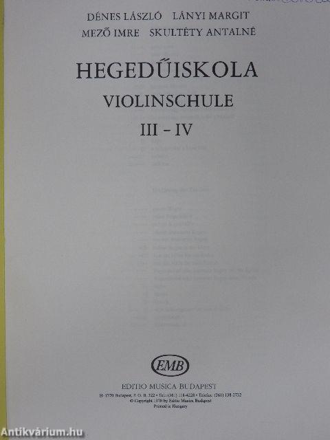 Hegedűiskola III-IV.
