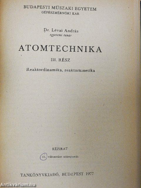 Atomtechnika I-IV.