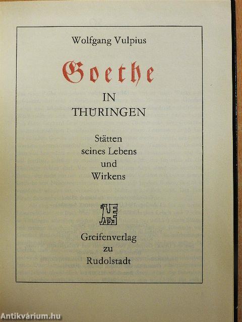 Goethe in Thüringen