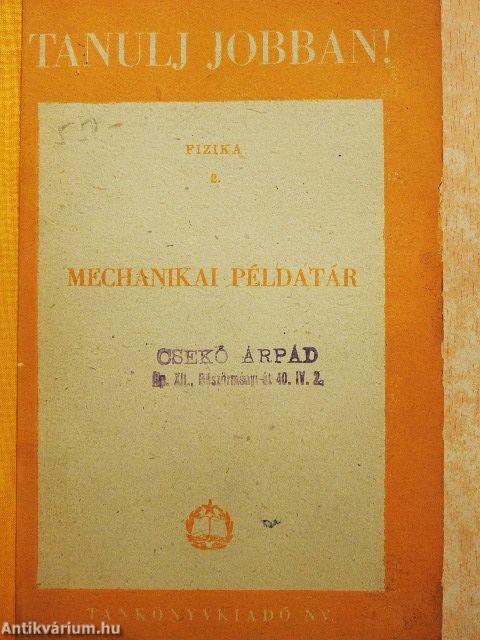Mechanikai példatár
