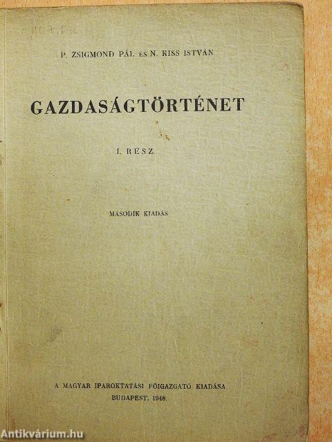 Gazdaságtörténet I.