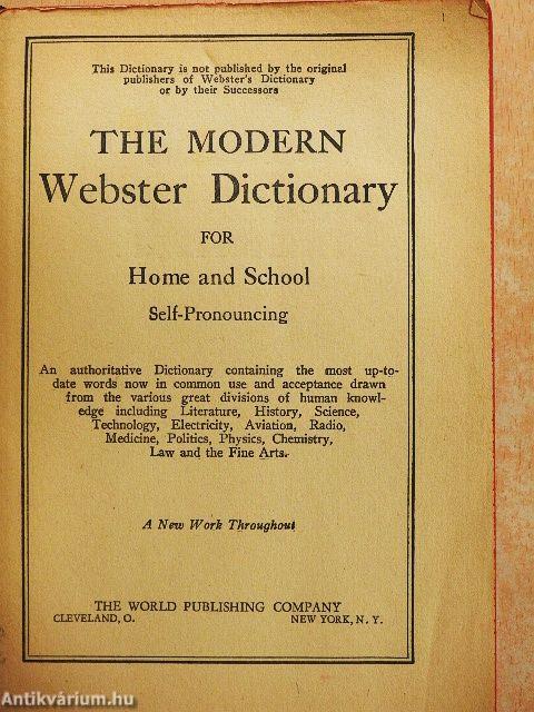 The Modern Webster Dictionary