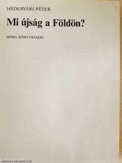 Mi újság a Földön?