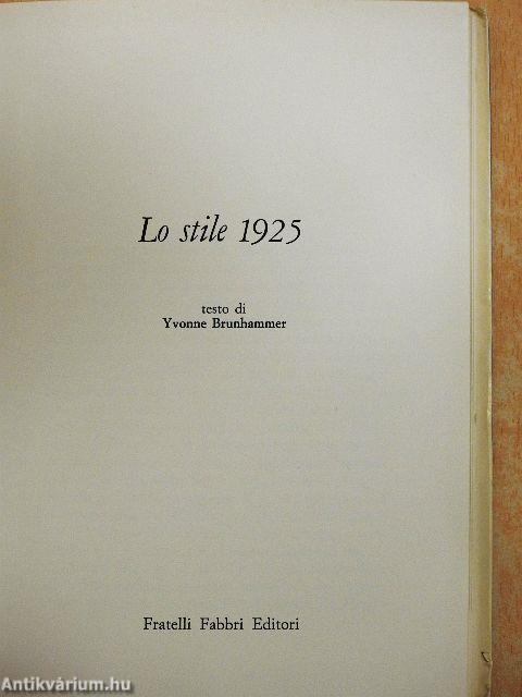 Lo stile 1925