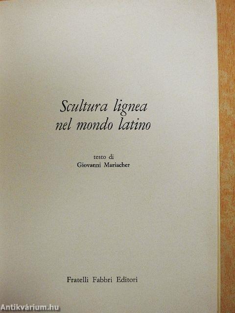 Scultura lignea nel mondo latino