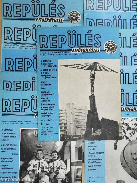 Repülés-ejtőernyőzés 1980. január-december