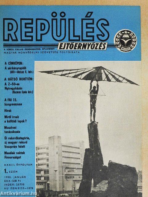 Repülés-ejtőernyőzés 1980. január-december