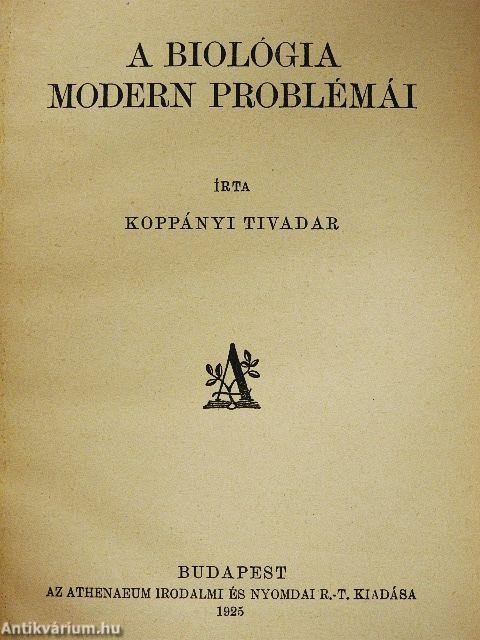 A biológia modern problémái