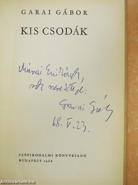 Kis csodák (dedikált példány)