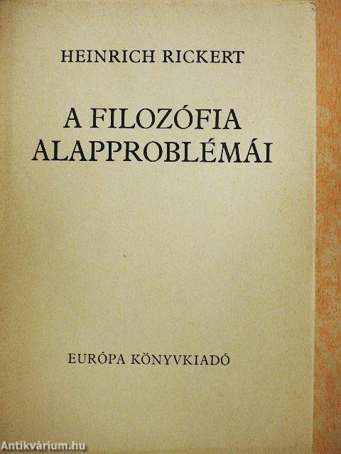 A filozófia alapproblémái