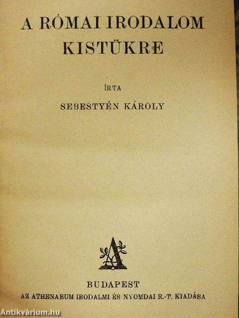 A római irodalom kistükre