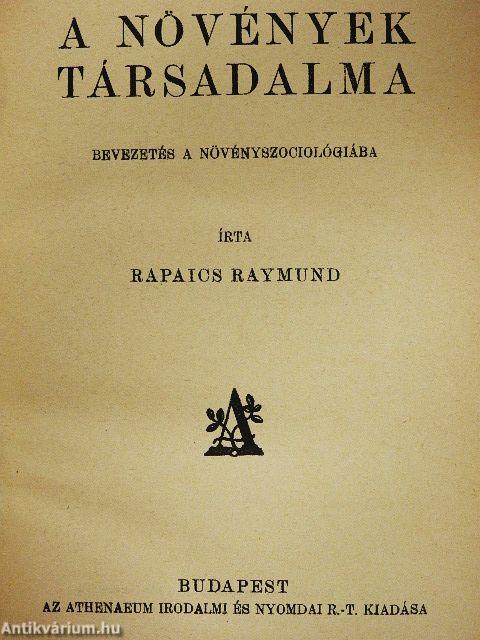 A növények társadalma