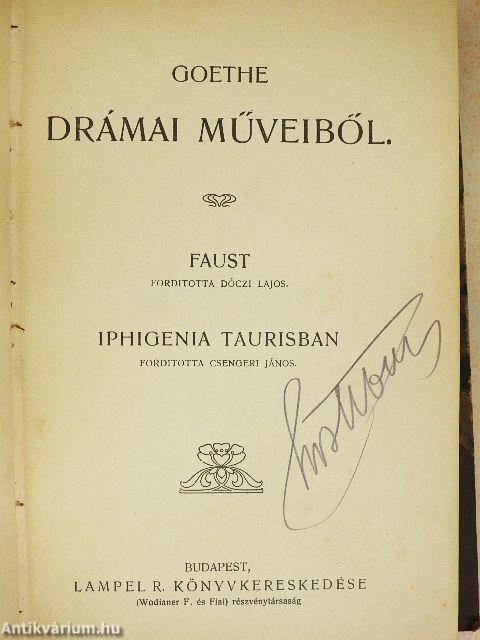Goethe drámai műveiből