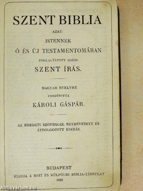 Szent Biblia