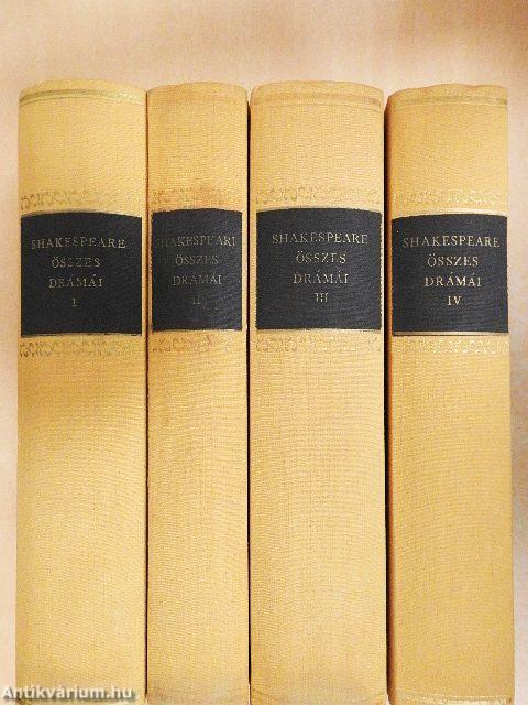 William Shakespeare összes drámái I-IV.