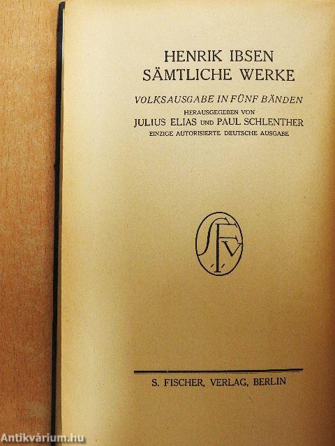Henrik Ibsen sämtliche Werke II.