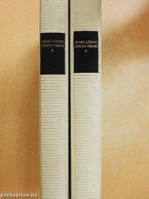 Szabó Lőrinc összes versei I-II.