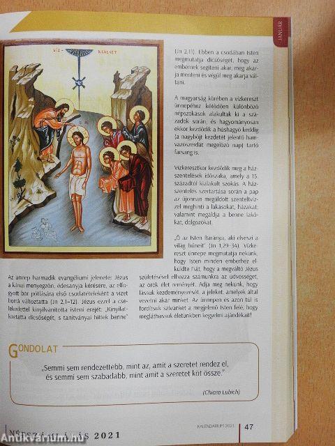 Görögkatolikusok Kalendráium 2021