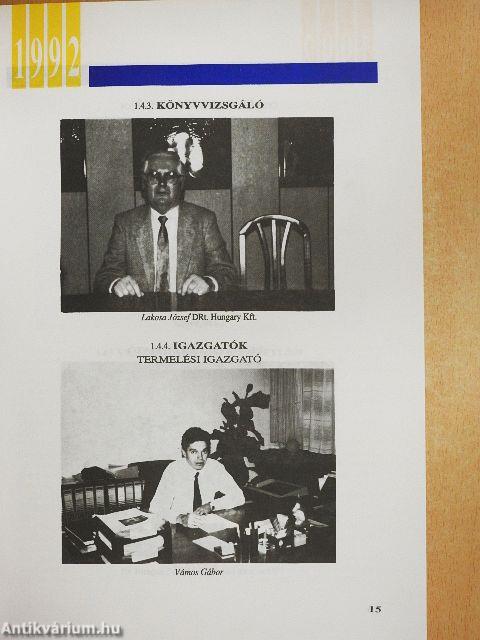 A Paksi Atomerőmű Részvénytársaság évkönyve 1992/I.