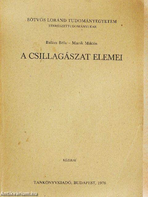 A csillagászat elemei