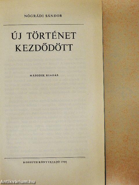 Új történet kezdődött