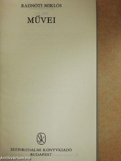 Radnóti Miklós művei
