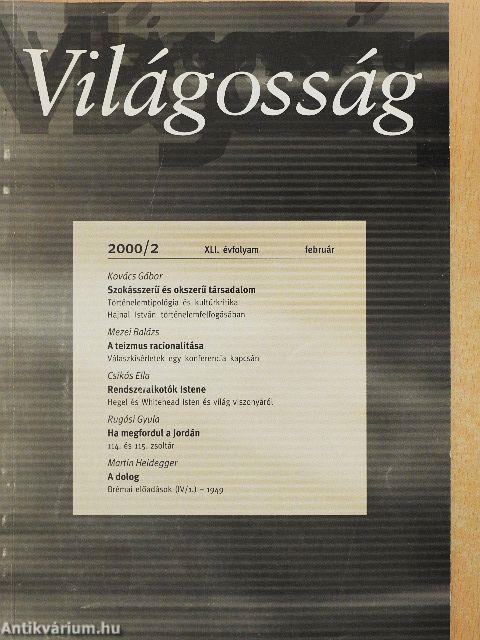Világosság 2000. február