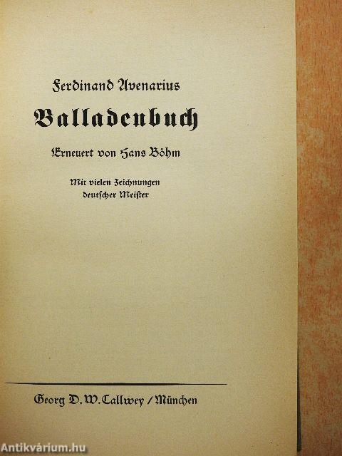 Balladenbuch (gótbetűs)