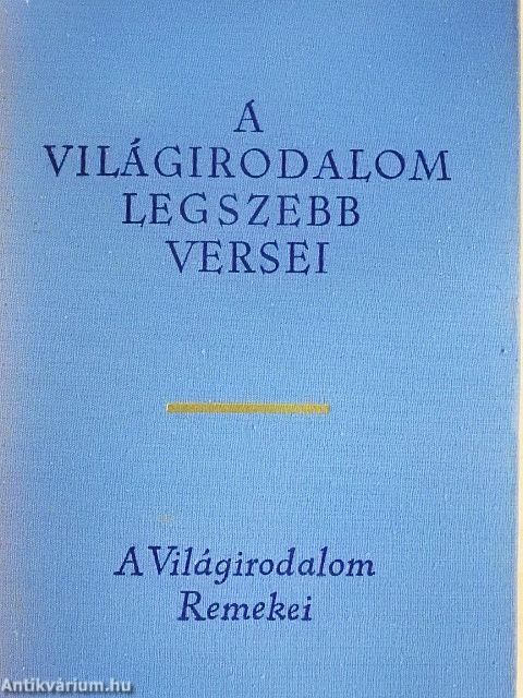 A világirodalom legszebb versei